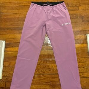 Womens Adidas Terrex Pink Athletic Track Hiking Pants size Large